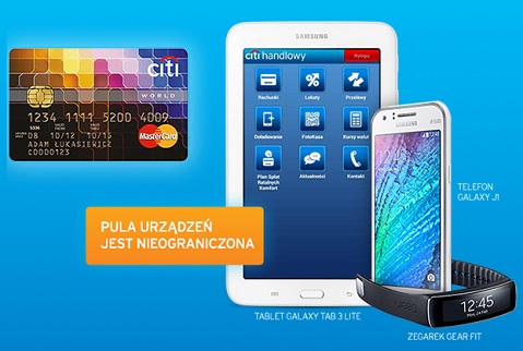 karta kredytowa z gadżetem Samsung