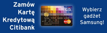 karta kredytowa citibank z gadżetem samsung citi handlowy wrzesień