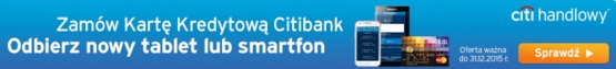 telefon lub tablet za kartę kredytową w Citibanku warunki promocja