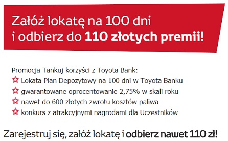 Tankuj Korzyści z Toyota Bank promocja