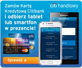 darmowa karta kredytowa z telefonem lub tabletem citibank promocja nowa edycja