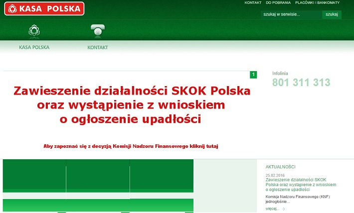 upadłość SKOK Polska bfg