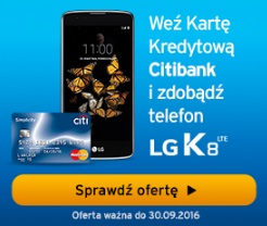 smartfon za kartę kredytową Citibank