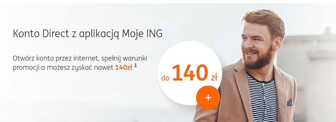 140 zł za konto w ING Banku Śląskim