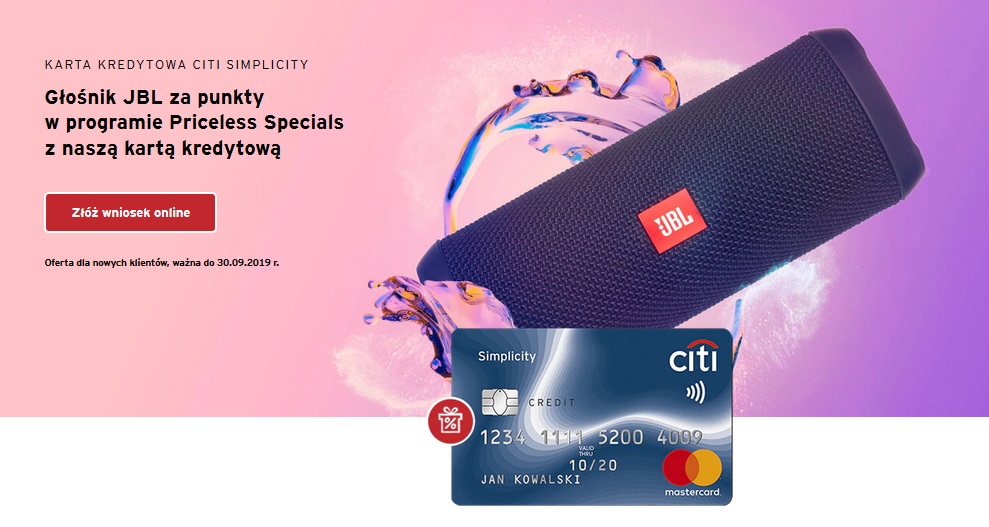 Smartfon OPPO AX7 za kartę kredytową Citibanku (i inne bonusy - 400 zł do różnych sklepów, głośnik JBL)