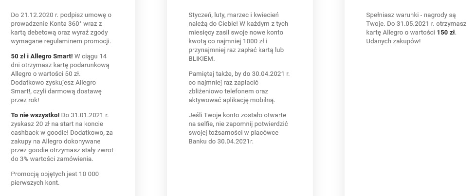220 zł oraz darmowe wysyłki Allegro Smart za konto osobiste w Banku Millennium