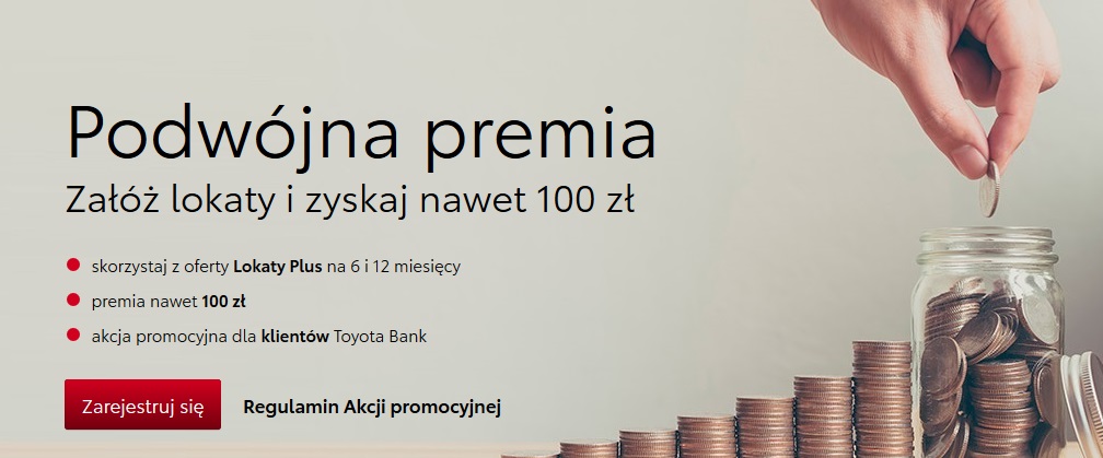 Do 100 zł za lokaty dla nowych i dotychczasowych klientów Toyota Bank