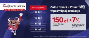 300 zł za konto w Banku Pekao + 100 zł w voucherach