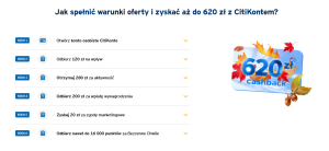 620 zł za konto w Citibanku