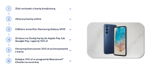 Do 600 zł w voucherach i Telefon Samsung Galaxy M35 za kartę kredytową w Citibanku 