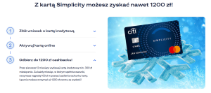 1200 zł za kartę kredytową w Citibanku