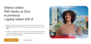 600 zł za konto w PKO BP