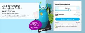 900 zł lub 1200 zł za kartę kredytową w Providencie