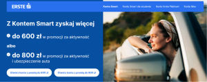 900 zł za konto w Erste Banku