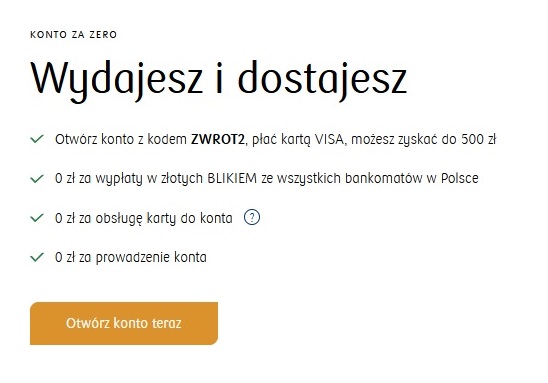 500 zł za konto w PKO BP